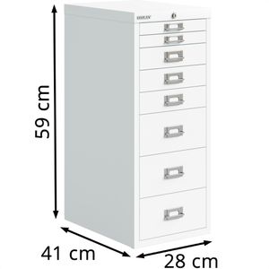 Produktbild für Schubladenschrank Bisley MultiDrawer, aus Metall