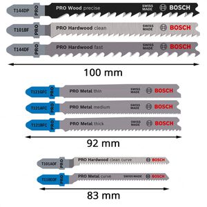 Produktbild für Stichsägeblätter Bosch PRO Wood &amp; Metal Set