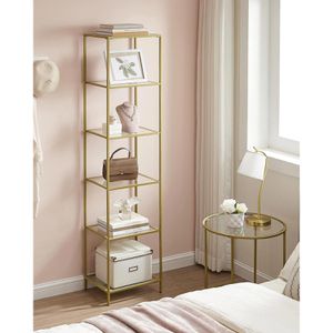 Produktbild für Bücherregal Vasagle LGT500A01, gold