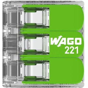 Produktbild für Verbindungsklemme Wago Compact, 221-423/995-012, 3 Leiter