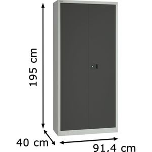 Produktbild für Aktenschrank Bisley E782A04, aus Metall