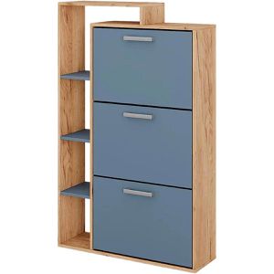 Produktbild für Schuhschrank Vicco Orlando, eiche / blau