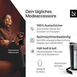 Produktbild für Thermobecher LARS-NYSØM RØrelse Carbon Black, schwarz