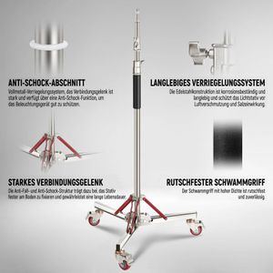 Produktbild für Stativ Neewer SC305AW, Höhe bis 305 cm