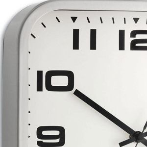 Produktbild für Wanduhr TFA 60.3013, Metall, analog, Quarzuhr