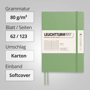 Produktbild für Notizbuch Leuchtturm1917 Medium, 361590, Karton Softcover