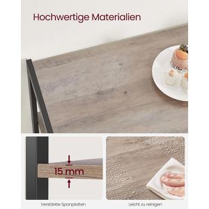 Produktbild für Küchenregal Vasagle KKS096B02, graubraun