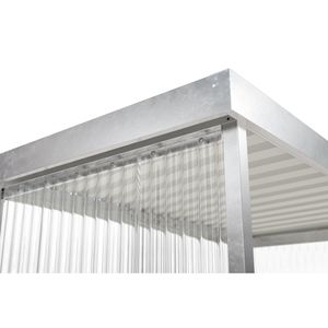 Produktbild für Personenunterstand WSM Jena Maxi, silber, aus Metall