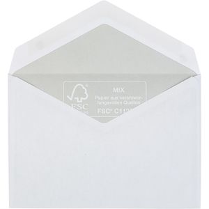 Produktbild für Briefumschläge Idena 10217, weiß, C6