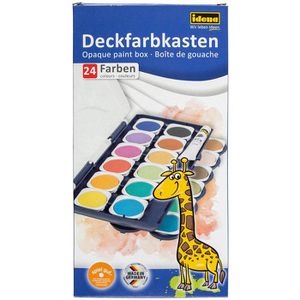 Produktbild für Farbkasten Idena 22064 Schuldeckfarbkasten