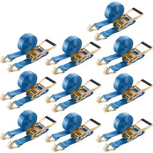 Produktbild für Spanngurt Arebos blau, mit Haken &amp; Ratsche