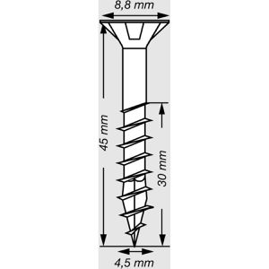 Produktbild für Schrauben-Dübel-Set Spax 4101880600302, Typ SD