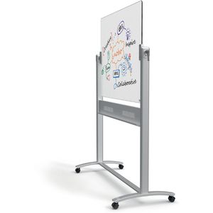 Produktbild für Glas-Magnettafel Nobo 1903943 mobil, auf Rollen