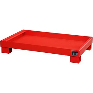 Produktbild für Auffangwanne BAUER AW 60-3, rot, aus Stahl