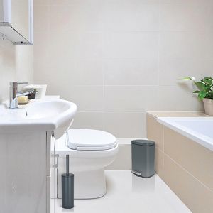 Produktbild für Mülleimer Spirella Akira, 10.19836, grau matt