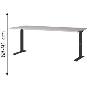 Schreibtisch Germania Bedano 9917-630, kaschmir / schwarz