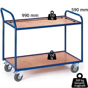 Produktbild für Tischwagen Rollcart 08-7426, aus Metall &amp; Holz