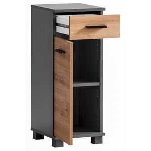 Produktbild für Badschrank Schildmeyer Palermo 157629, 4 Füße, eiche/anthrazit