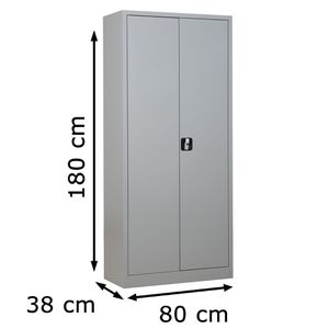 Produktbild für Werkzeugschrank G-Office FLC.18, aus Metall, lichtgrau