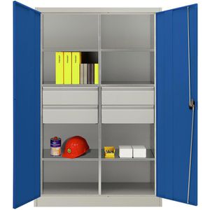 Werkzeugschrank Mauser MKSTM12/5/19E2, aus Metall, grau / blau