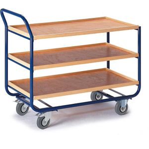 Tischwagen Rollcart 06-7036, aus Metall & Holz