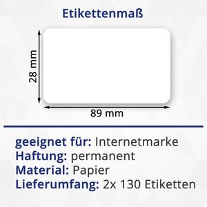 Produktbild für Dymo-Etiketten Böttcher-AG für Dymo 99010, weiß