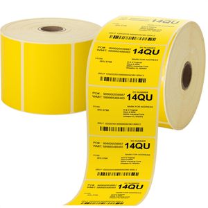 Thermoetiketten Böttcher-AG für Zebra, gelb