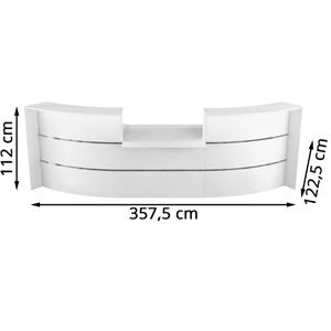 Produktbild für Empfangstheke Kerkmann Bari 3542, weiß