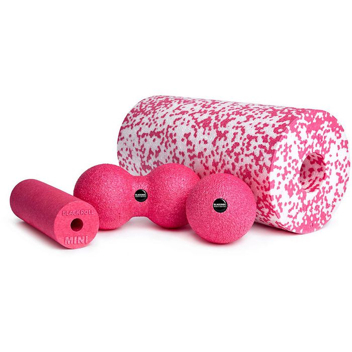 BLACKROLL Faszienrolle BLACKBOX MED 30 x 15cm pink Set