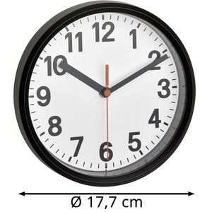 Produktbild für Wanduhr TFA 60.3538.01, Kunststoff, analog, Funkuhr