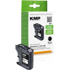 Produktbild für Tinte KMP B64 für Brother LC-127XLBK
