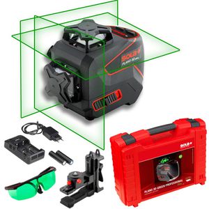Kreuzlinienlaser SOLA 71017201, PLANO 3D GREEN PRO, 3x 360°