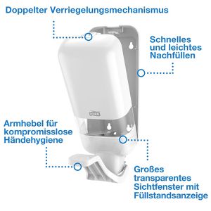 Produktbild für Seifenspender Tork Elevation mit Armhebel, 564100, S4
