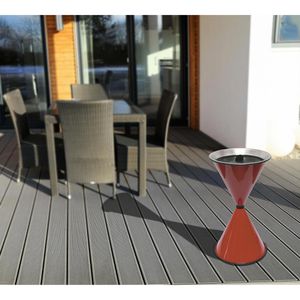 Produktbild für Aschenbecher SZ-Metall Diabola, 29716, rot, Outdoor
