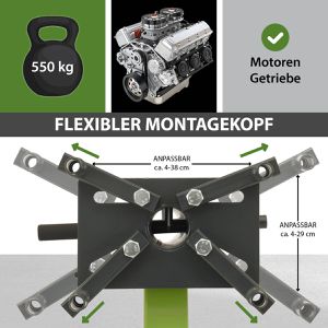 Produktbild für Motorständer Trutzholm 38637, rollbar, mit 4 Aufnahmepunkten