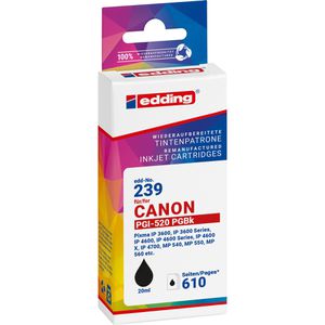 Produktbild für Tinte Edding EDD-239 für Canon PGI-520BK