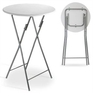 Stehtisch CASARIA 108092, grau, Ø 60 cm, klappbar