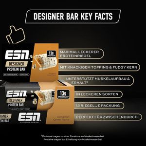 Produktbild für Proteinriegel ESN Designer Protein Bar, 12 Riegel