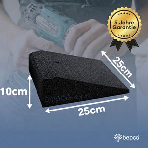 Produktbild für Bordsteinrampe bepco RS02510, aus Gummigranulat