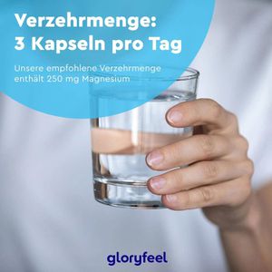 Produktbild für Magnesium gloryfeel plus, 180 Kapseln