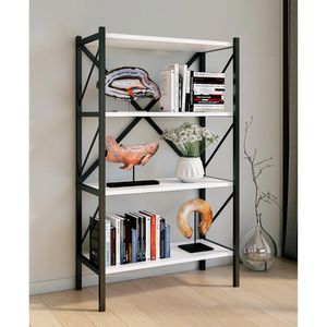 Produktbild für Bücherregal VCM Insasi, 918400, schwarz / weiß