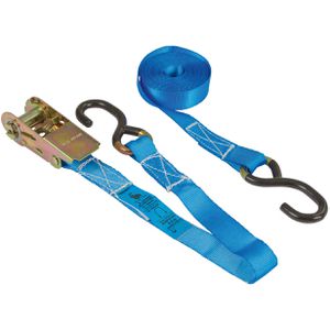 Produktbild für Spanngurt Kerbl 3762, blau, mit S-Haken &amp; Ratsche