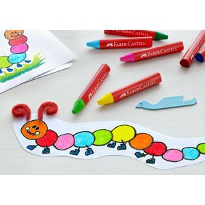 Produktbild für Wachsmalstifte Faber-Castell Jumbo 120011