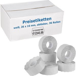 Produktbild für Preisetiketten Böttcher-AG weiß, 26 x 16 mm