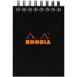 Produktbild für Notizblock Rhodia 115009C, schwarz, A7