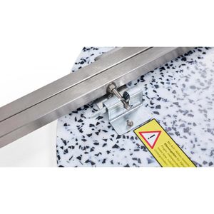 Produktbild für Stehtisch RUKU1952 weiß marmoriert Ø 80 cm, klappbar