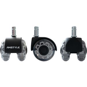 Produktbild für Stuhlrollen AMSTYLE SPM1.977, 5 Stück