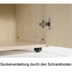 Produktbild für Sideboard Geramöbel S-382104-L, aus Holz, silber / lichtgrau