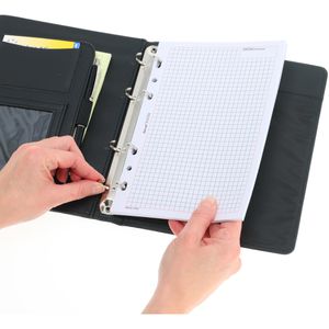 Produktbild für Schreibmappe Alassio 30003, Benaco, schwarz, Kunstleder