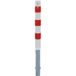 Produktbild für Absperrpfosten Schake 493ZB, rot/weiß, aus Metall